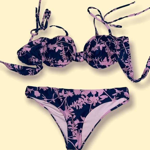 Mar de Lua Granada Two Piece Medium (Removable shoulder straps) - Picture 3 of 5